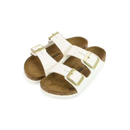 Birkenstock Arizona Kids BS Birko-Floor Patent White 1027150-