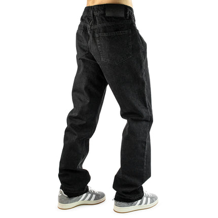 2Y Studios Arun Open Hem Straight Jeans - Black J-S-10014-BLK-