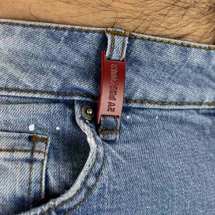 2Y Studios Victor Ripped Slim Fit Shorts - light blue 2Y-VICTOR-SHORTS-LBLUE-