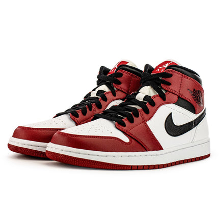 Jordan Air Jordan 1 Mid 554724-173 - weiss-schwarz-rot