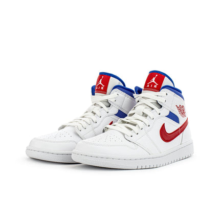 Jordan Wmns Air Jordan 1 Mid BQ6472-164 - weiss-rot-blau