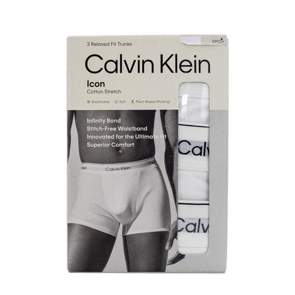 Calvin Klein Relaxed Dart Trunk Boxershort 3er Pack LV00NB4286-100-