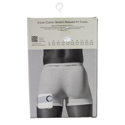 Calvin Klein Relaxed Dart Trunk Boxershort 3er Pack LV00NB4286-100-