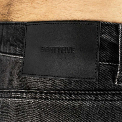 EightyFive Cut-Off Baggy Shorts Granite Black EF-0525-00004-002-GTB-