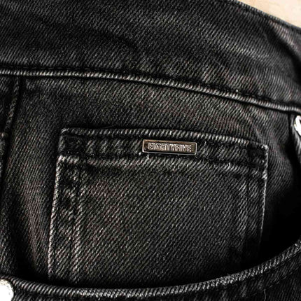 EightyFive Cut-Off Baggy Shorts Granite Black EF-0525-00004-002-GTB-
