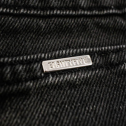 EightyFive Cut-Off Baggy Shorts Granite Black EF-0525-00004-002-GTB-