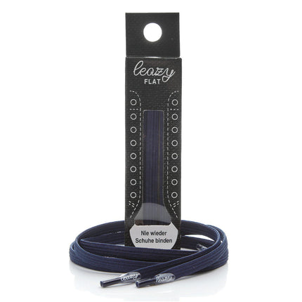 Leazy flat laces Schnürsenkel Größe L bis 6 Ösen flatlacesdunkelblauL-