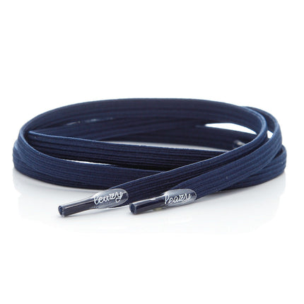 Leazy flat laces Schnürsenkel Größe L bis 6 Ösen flatlacesdunkelblauL-