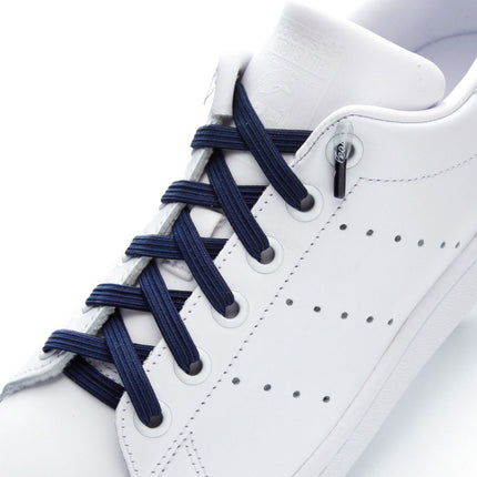 Leazy flat laces Schnürsenkel Größe L bis 6 Ösen flatlacesdunkelblauL-
