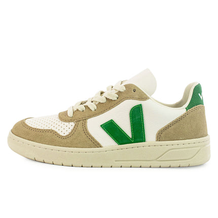 Veja V-10 ChromeFree Leather White Emeraude Sahara VX0503146-