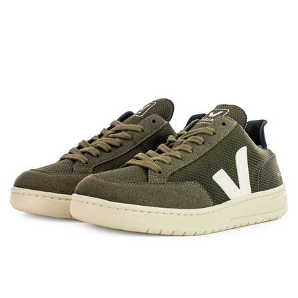 Veja V-12 B-Mesh Olive White XD0102820-