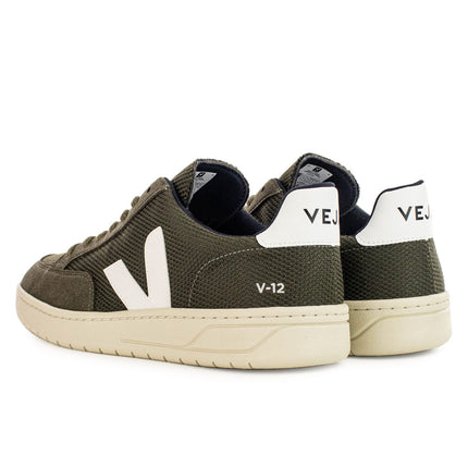 Veja V-12 B-Mesh Olive White XD0102820-