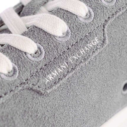 Armani Exchange Leather Sneaker - Neutral Grey XUX253-XV868-01829-