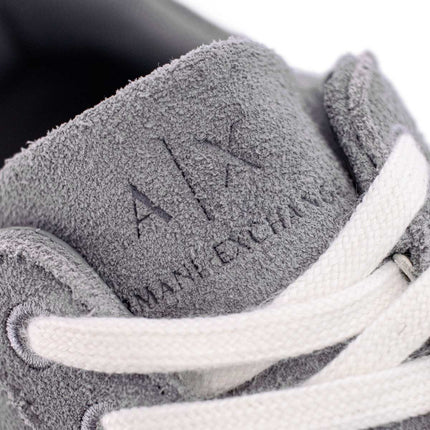 Armani Exchange Leather Sneaker - Neutral Grey XUX253-XV868-01829-