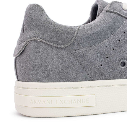 Armani Exchange Leather Sneaker - Neutral Grey XUX253-XV868-01829-
